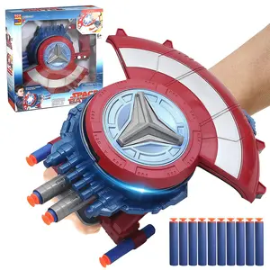Shield Soft Bullet Launcher Toys Foam Bullets Children's Transformation Gift Catapult Toy Gun Color Box With Complimentary10 Foam Bullets