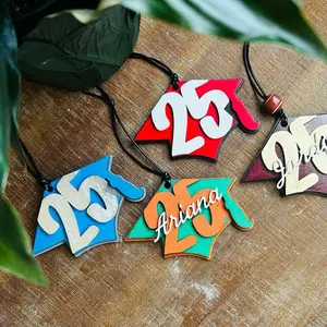 Graduation Keepsakes Ornaments 2025 - Colorful Designs with Number 25 and Name