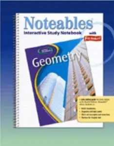 USED-Glencoe Geometry, Noteables: Interactive Study Notebook with Foldables by McGraw Hill (Paperback)