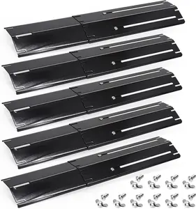 Adjustable Universal Grill Heat Plates, Heat Shields, Heat Tents, Burner Covers Guard, Heat Deflector, Heat Diffuser, Flame Tamer for Nexgrill, Dyna Glo, Charbroil, Brinkmann Grill Replacement Parts.