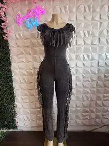 "Midnight Rodeo" Fringe Jumpsuit