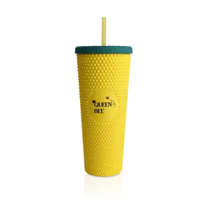 Studded Yellow Queen Bee Tumbler