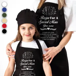 Mothers Day Apron, Apron For Family, Mom Gift, Grandma Gift, Personalize Apron, Apron with Pockets