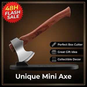 Level Up Your Desk Setup!  Satisfying Mini Axe Unboxing Tool. 7CrMoV Sharp Edge + Natural Rosewood. The Desktop Ornament You Didn't Know You Needed. #Aesthetic #DeskSetup #UnboxingASMR #PocketTool