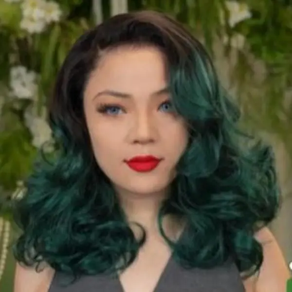 FF WIG Green bob Human Hair Glueless Wig 14 Inches 9x6 Pre-Cut Invisible Lace 250% Density Pre-C part Special Styled Wear Go Wig With Special Drawstring Beginner Friendly