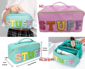 Expandable Chenille Patch Storage Bag - Home Organizer for Clutter Control {Ready to Ship}