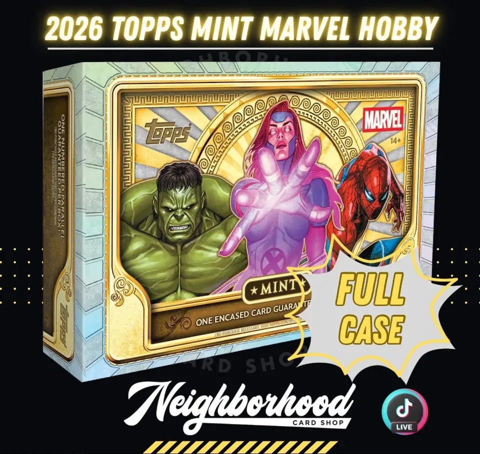 BREAK386 - FULL CASE - 2026 TOPPS MARVEL MINT - 10 BOXES