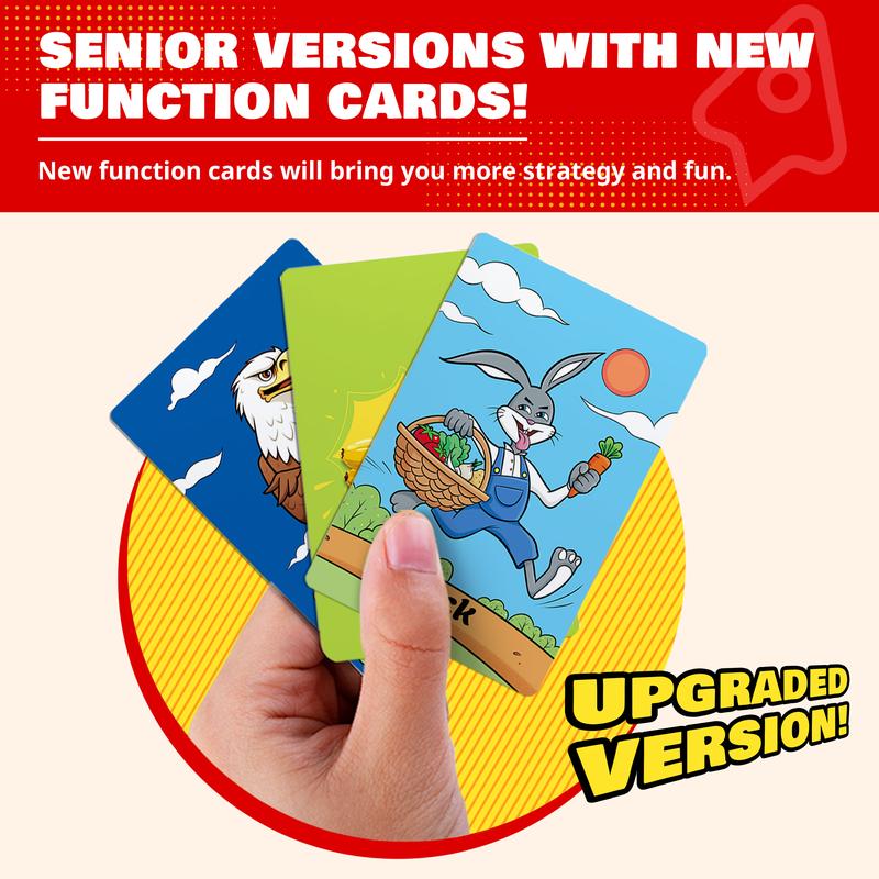 Upgraded Kids Card Games Pack, 6 Decks, Go Fish, Old Maid, Crazy Eights, Memory Match, Slap Jack, War, Playing Cards,