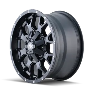Mayhem 8015 Warrior 17x9 / 6x135 BP / -12mm Offset / 106mm Hub Matte Black Wheel