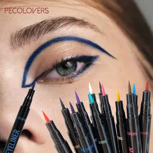 1PC Waterproof Matte Liquid Eyeliner Longwear Eye Liner - Quick Drying, in Bright Colors Like Blue, Green, Black, Red, Various Colors to Select, Smoky Eye Look, Perfect for Christmas and Holiday Parties