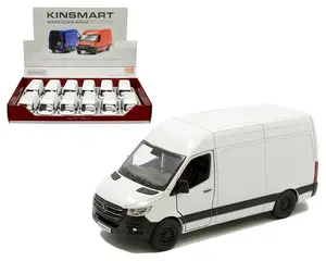 Kinsmart 1:48 Mercedes-Benz Sprinter Solid White 5″ (1 Unit)