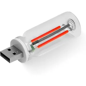 USB LED Car Interior Atmosphere Light, Auto Interior Lights, Plugin USB Automotive Light, Universal Portable Auto Ambient Lighting Kit Car Accessories for Cars, Bedroom, Hallway (Red)