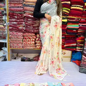 Japanese sari with sitara/ thread work( fall pico done )