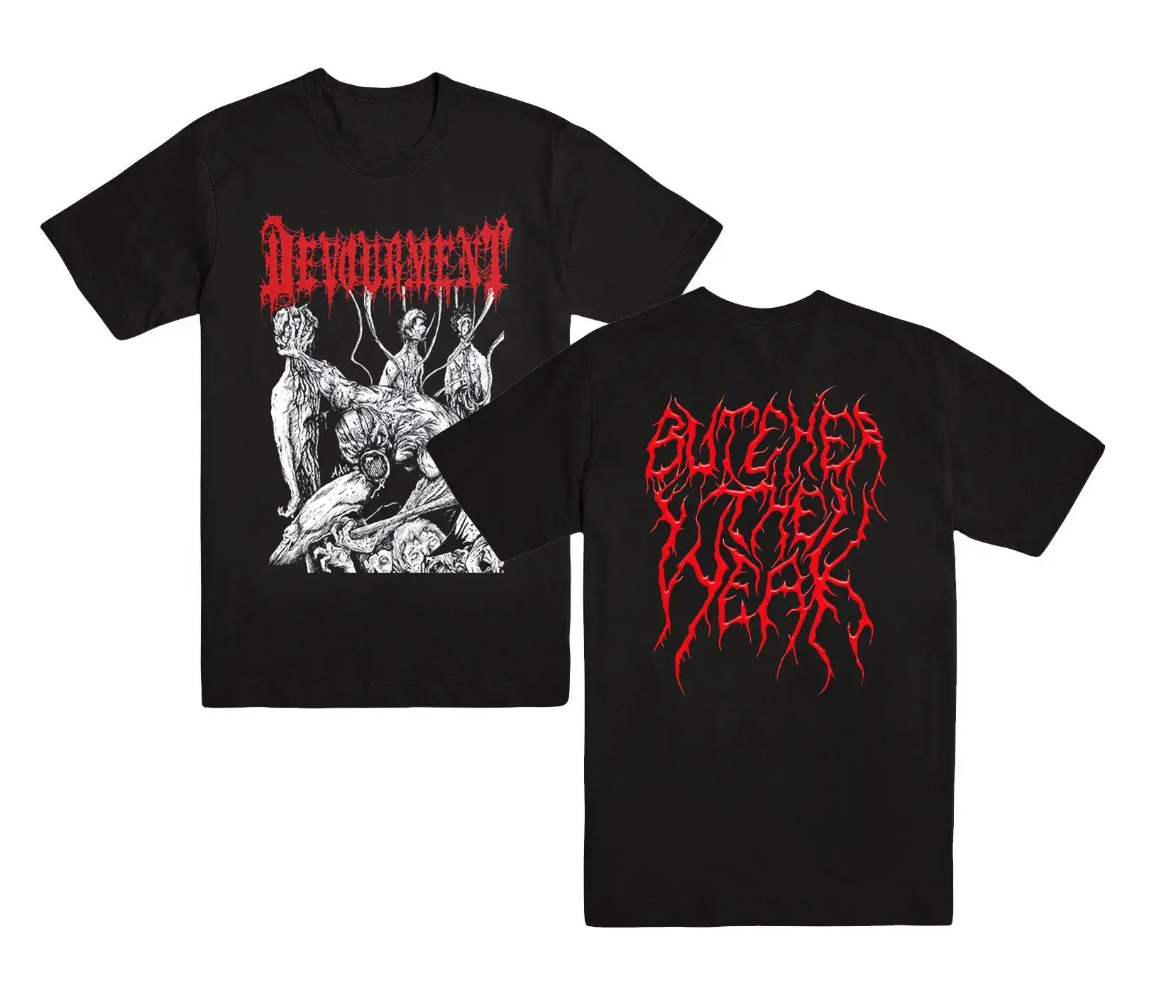 Devourment Butcher The Weak T shirt •Devourment  Band Tee •Devourment  T-shirt Hoodie •Devourment Band Merch •Death metal band shirt