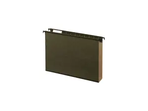 Pendaflex SureHook 6152X2 Hanging File Folders, Letter, Green, Two Inch Expansion, 20/Box