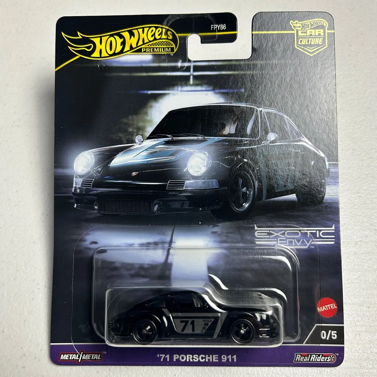 Hot Wheels 1:64 Car Culture Exotic Envy '71 Porsche 911 0/5 Chase