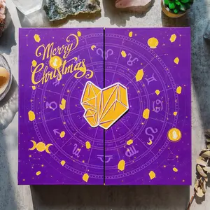 Natural Crystal Christmas Countdown Gift Box
