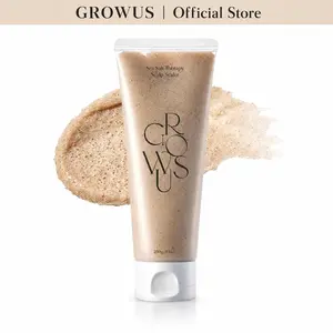 GROWUS Sea Salt Therapy Scalp Scaler with Salicylic Acid, Niacinamide, Dexpanthenol (250mg / 8.8 oz.) Exfoliating Deep Cleansing Exfoliator Effective Dandruff Care No Paraben No Sulfate for Itchy and Oily Scalp