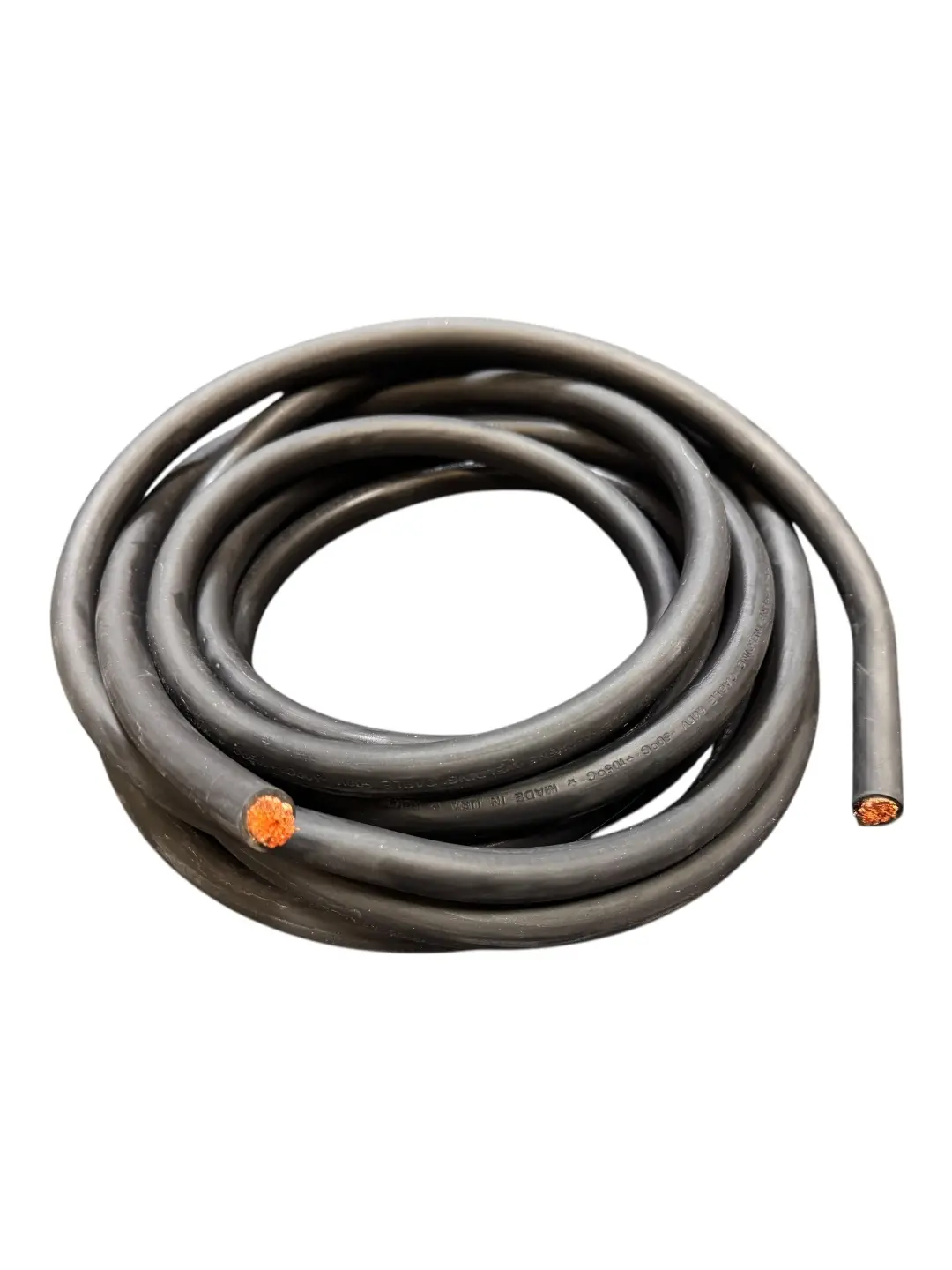 2/0 Gauge SAE J1127 Welding Lead & Battery Cable Class K 30 Gauge Copper Wire EPDM Jacket ROHS Compliant MADE IN USA Abrasion Resistant 600V Max