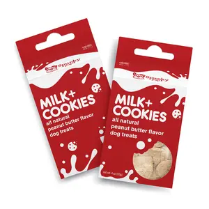 Spunky Pup Milk & Cookies Biscuit - All Natural Peanut Butter Flavored Dog Treats