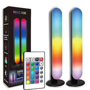RGB LED Light Bar, RGB Light Effect, Music Rhythm Light, Music Sync Lights, Desk Lamp with Remote Control, Decorative Light for Gaming Room, TV and Party