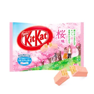 NEW! Japanese KitKat Sakura Cherry Blossom Flavor 1 Bag (9 Individually Wrapped Bars) Exclusive and Limited Edition Spring 2023 (Japan) Exotic Snacks ExoticSnaxx