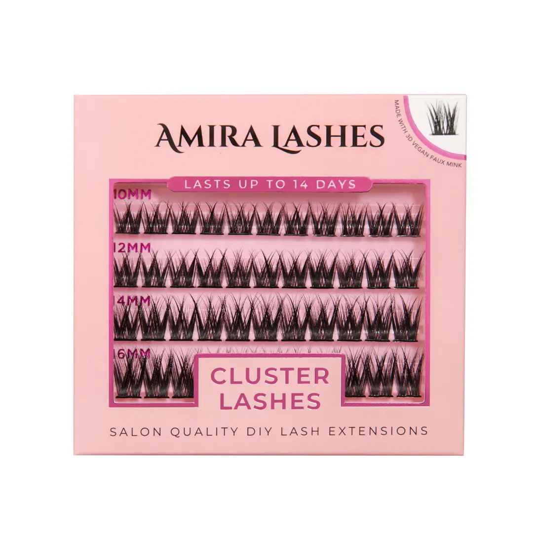 Amira Lashes Individual Cluster Lashes 10-16MM - Flirty Flare