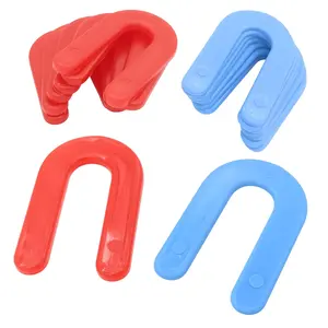 200 Pack Horseshoe Shims Tile Spacers 1/8 Inch, 1/16 Inch U Shaped Plastic Shims for Leveling (Red, Blue)