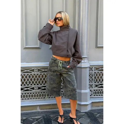 Camo Cargo Bermuda Shorts