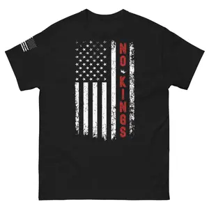 No Kings Bold Patriotic Vintage 4th of July Classic T-Shirt 2025 Edition