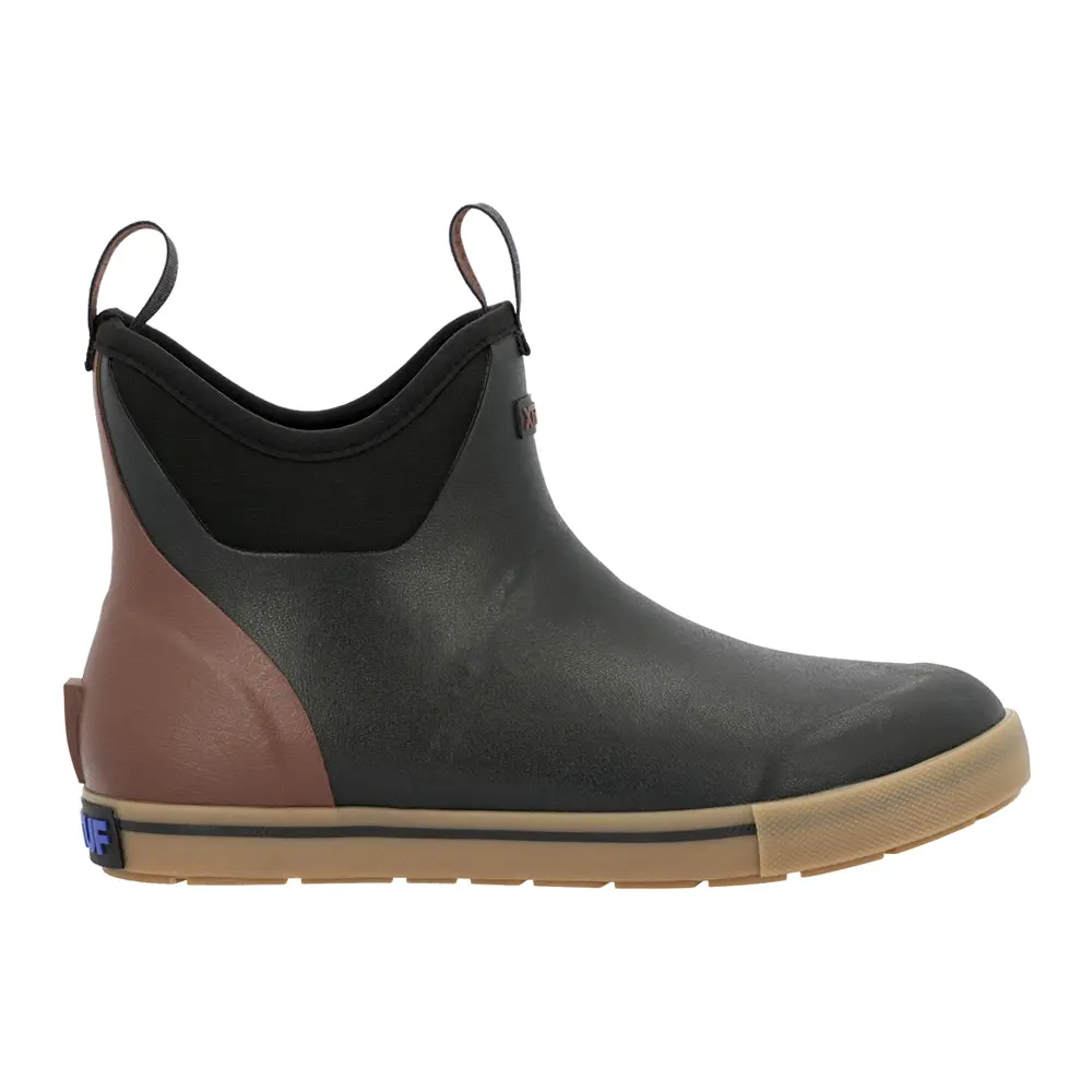 Xtratuf Mens Camp Fleece Lined Ankle Deck Round Toe Pull On Casual Boots Ankle - Black