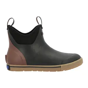 Xtratuf Mens Camp Fleece Lined Ankle Deck Round Toe Pull On Casual Boots Ankle - Black