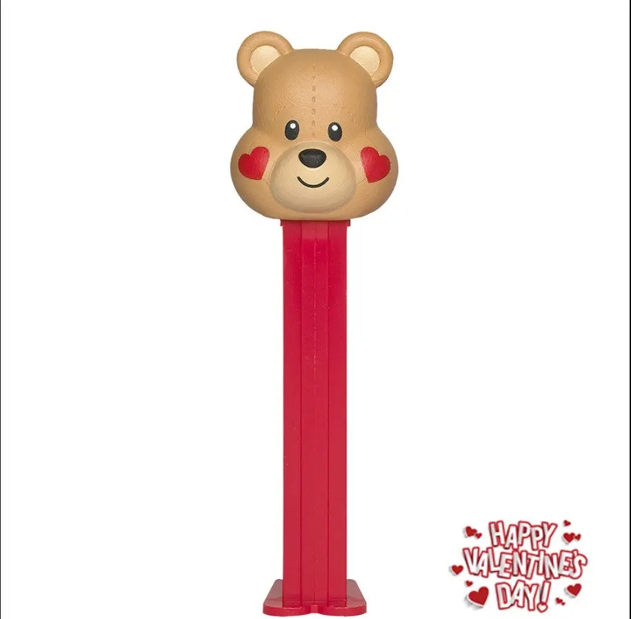 PEZ Valentine's Day Collection Candy Dispenser - 1-Piece Blister Pack