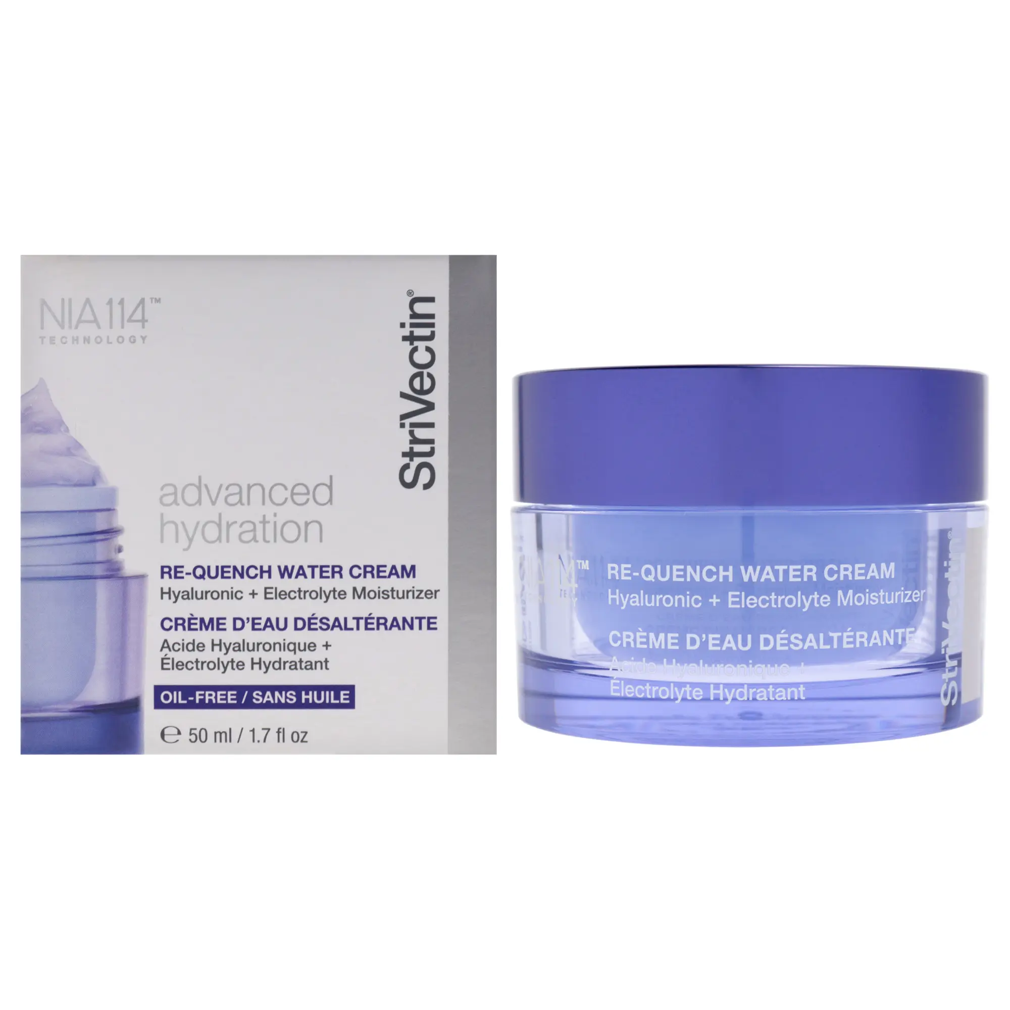 StriVectin Re-Quench Water Cream Moisturizer - 1.7 oz, Unisex Daily Hydrating Oil-Free Formula with Hyaluronic Acid