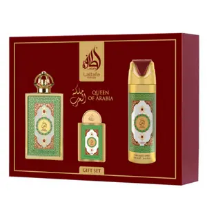Lattafa Pride Queen Of Arabia 3.4OZ Unisex 3 Piece Gift Set