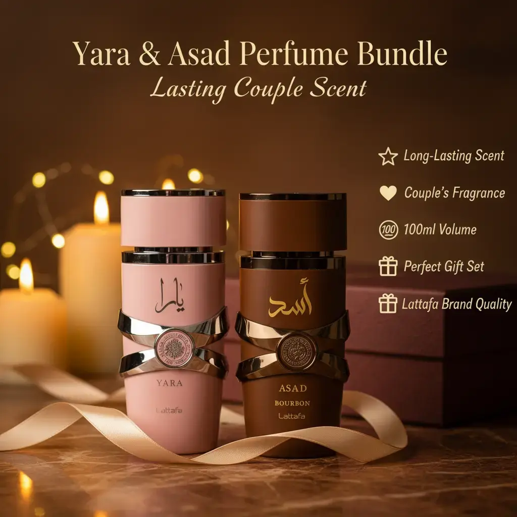 香水(女性用) lattafa Yara +asad bourbon+khamrah 100ml Yara + Asad
