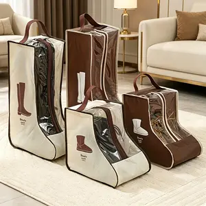 Clear Shoe Storage Bags, Dustproof Transparent Shoe Organizer for Sneakers, Boots and Travel Storage, Lightweight and Reusable