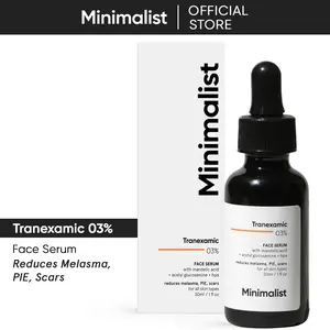 Minimalist Tranexamic Acid 3% Face Serum for Acne Scars, Melasma, Discoloration & Dark Spots Correcting | Helps with PIE & PIH | For Men & Women | 1 Fl Oz/30ml