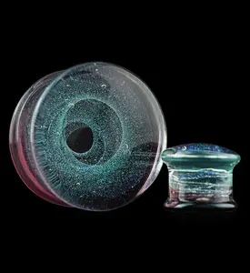 Purple Interstellar Glass Double Flare Plugs
