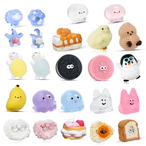 Taba Squishy Toys Soft Silicone TPR Sticky Fidget Toy for Anxiety Relief Portable Back-to-school Valentine's Day Easter Gifts FBT1