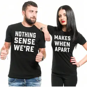 unny Couple Graphic Tees Tops T Shirt Men Couple Matching Theme Shirts Couples Matching Outfits Matching Outfits For Couples Nothing Makes Sense Tee Shirt Boyfriend Girlfriend Husband Wife Shirts