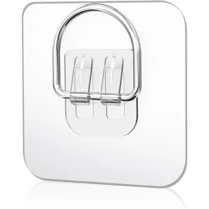 20 Pack Invisible Adhesive Plate Hangers for Wall, Premium Picture Hangers Perfect for Displaying Decorative Plates