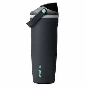 Owala FreeSip Sway Insulated Stainless Steel Water Bottle with Two-Way Spout, Built-In Straw and Bucket Handle, Made for Travel, School, and Sports, 30oz, BPA Free, Leak Proof, Foggy Tide