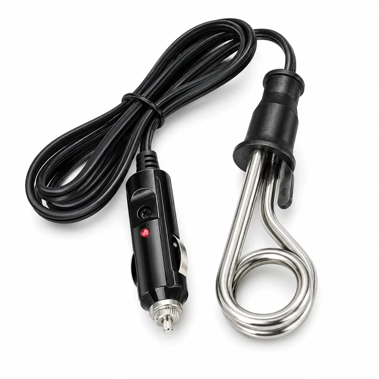 2 Pack 5-Inch 12V Car Immersion Water Heater, Portable Boiler Element for Coffee Tea Hot Water, Mini Travel Camping Electric Heater, Not for 24V