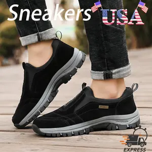 Men's Oversized Sports Shoes Outdoor Walking Non Slip Lightweight Running Shoes