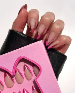 Pink Friday Nails - On My Tippies - 28 Press-On Nails Classic French Manicure Press-On Nails