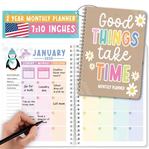 2026-2027 2-Year Monthly Planner - Fun Designs Calendar Book, Monthly Organizer & Planner for Busy Schedules, Planners for 2026