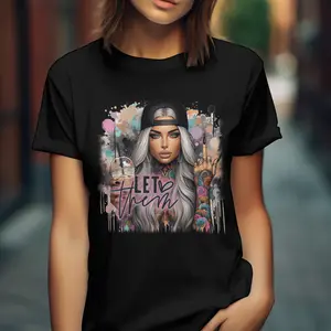 Let Them Inspirational T-Shirt with Unique Artwork Bold Statement for Everyday Wear Cotton Comfort Vibrant Versatile Stylish Tee