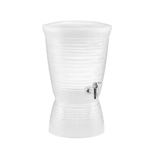 Plastic Beverage Dispenser with Spigot & Ice Chamber, 2.64 Gal, for Camping Picnics & Parties (Sports & Outdoor Picnicware)