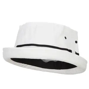 Big Size Striped Hat Band Fisherman Bucket Hat